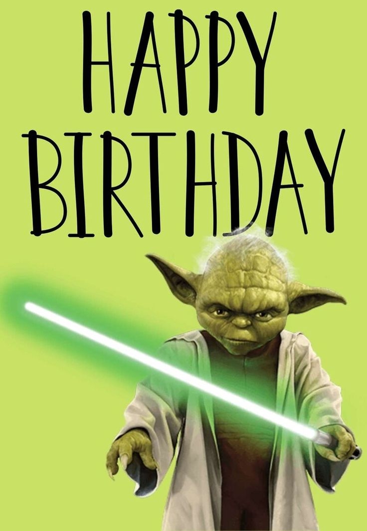 Printable Birthday Cards Star Wars