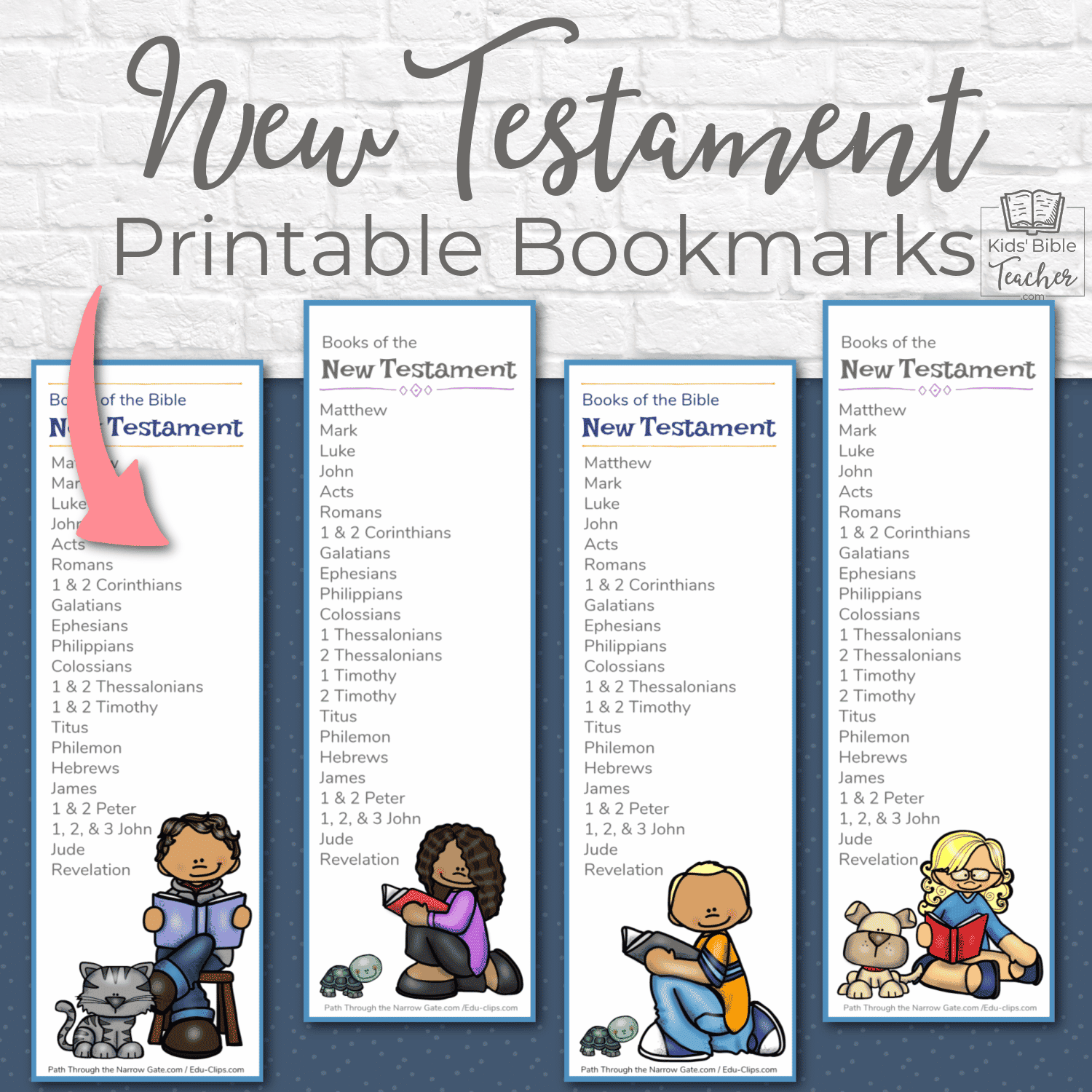 Books Of The Bible Bookmark Printable