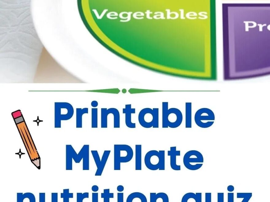 Printable Choose MyPlate Nutrition Quiz To Reproduce And Handout To
