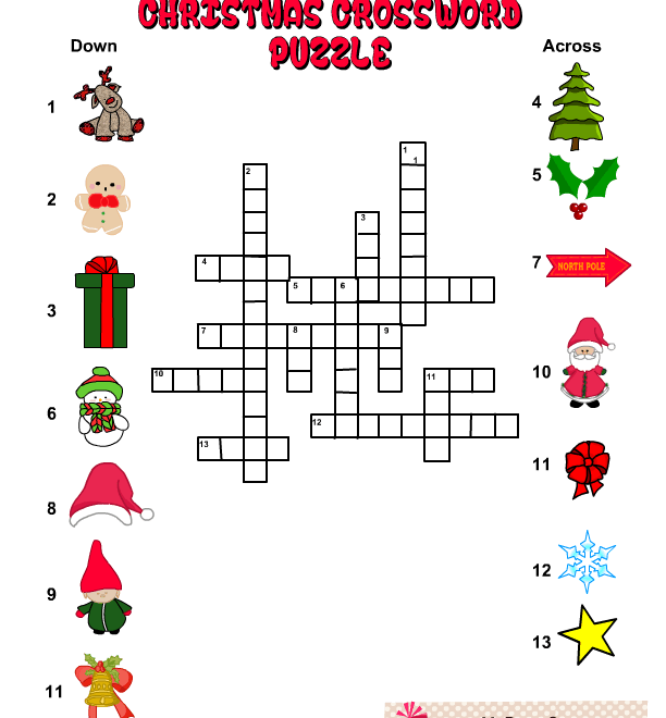 Printable Christmas Crosswords And Word Searches Word Search Maker