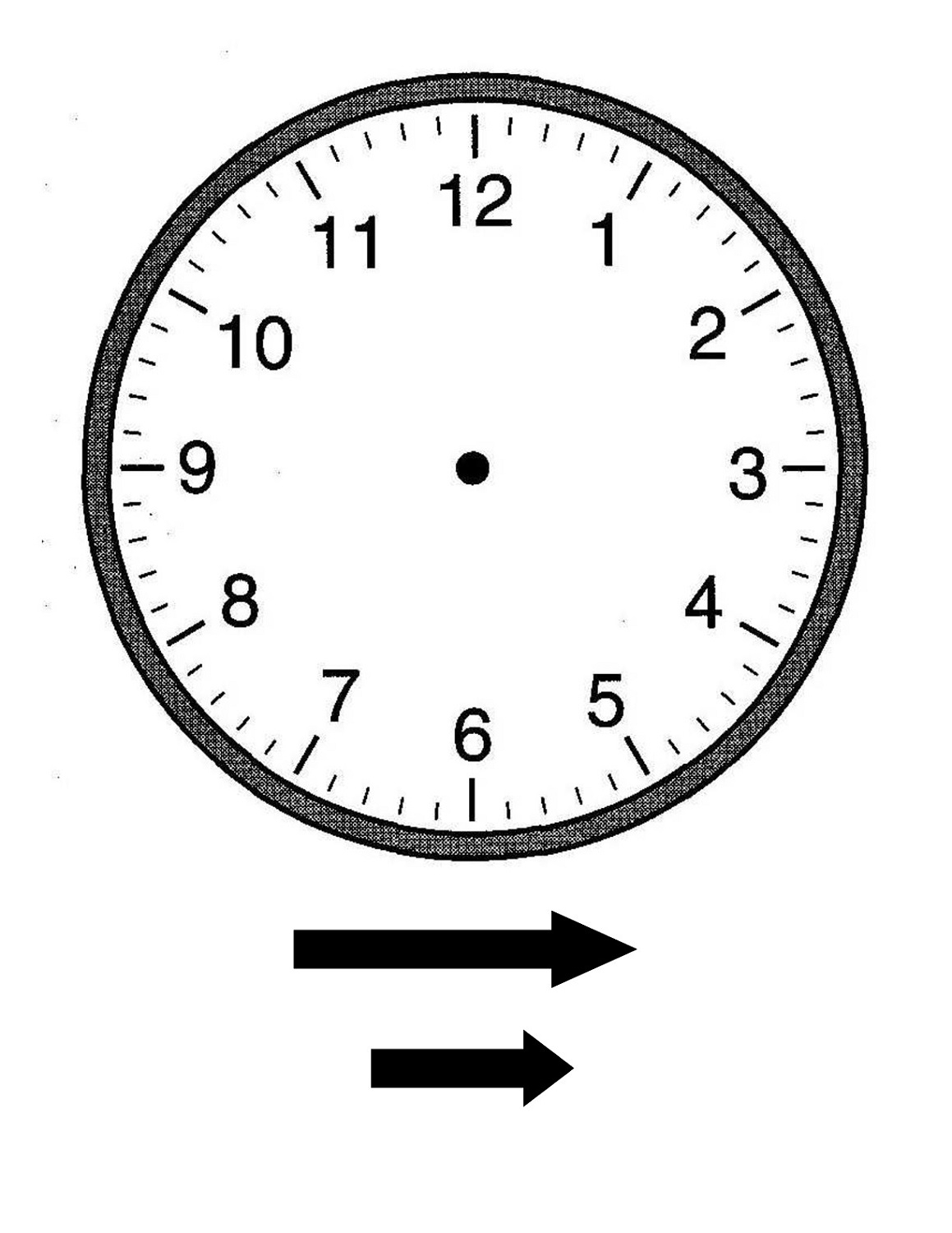 Printable Clock Face Template With Hands Printable Templates Free