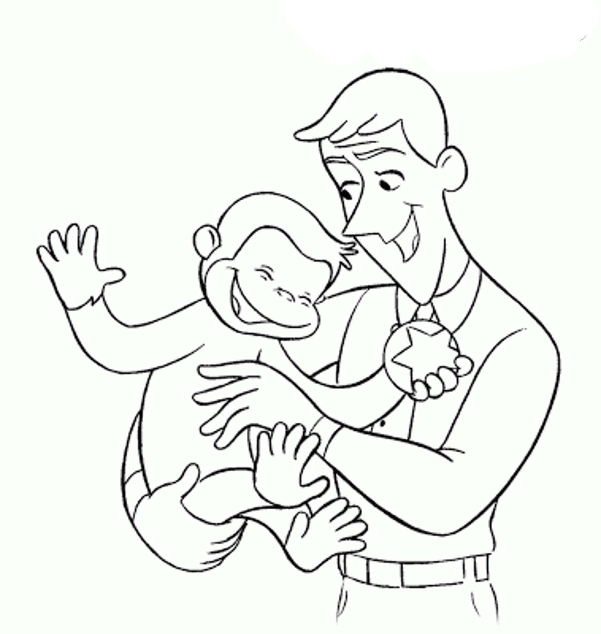 Printable Curious George Coloring Pages