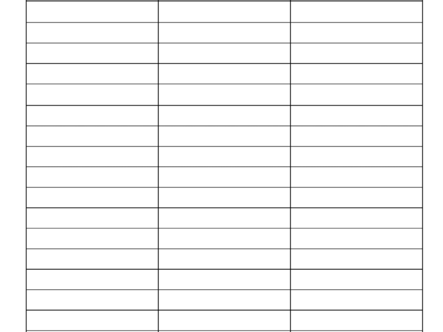 Printable Cute Contact List Template