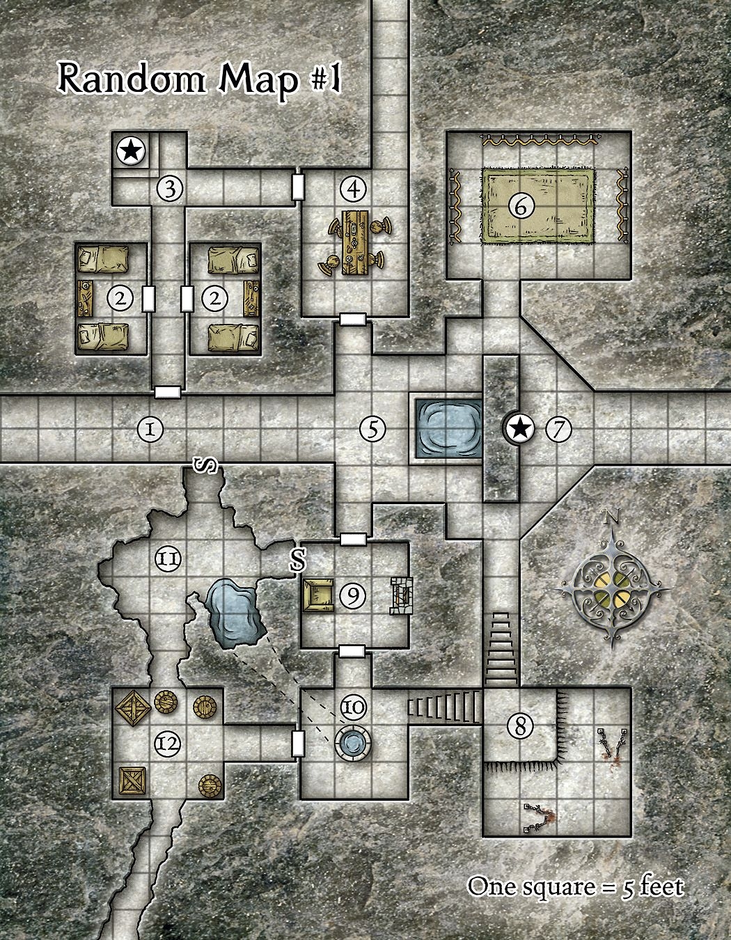 Printable D d Dungeon Maps Printable Map Of The United States
