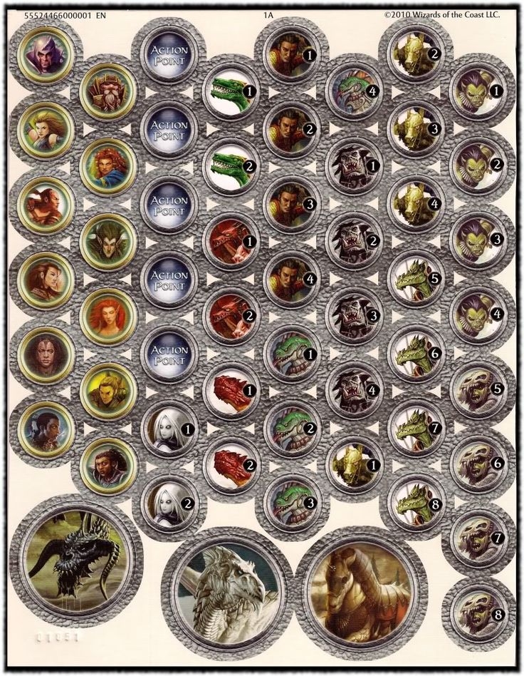 D&D 5E Monster Tokens Printable