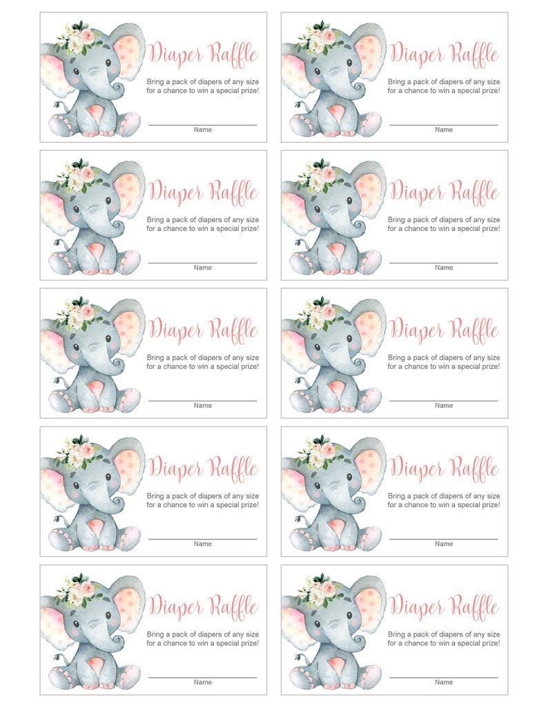 Printable Diaper Raffle Tickets Printable Templates Free