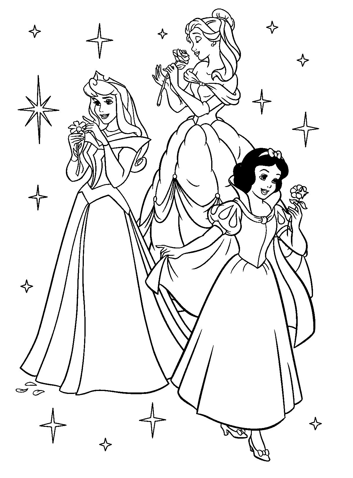 Printable Disney Princess Coloring Pages