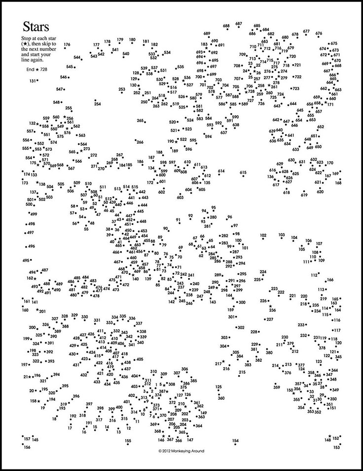Printable Dot To Dot Puzzles