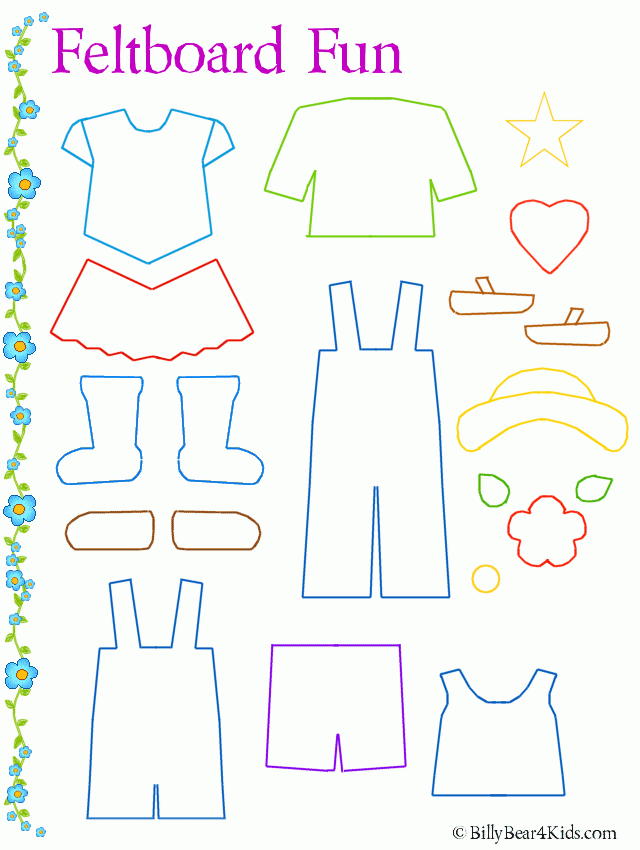 Felt Board Templates Free Printable