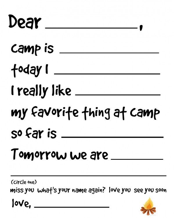 Printable Fill In The Blank Camp Letters Printable Word Searches