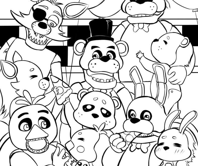 Printable Five Nights At Freddy 39 s Coloring Pages
