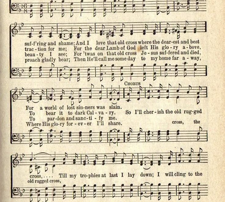 Printable Free Printable Printable The Old Rugged Cross Sheet Music