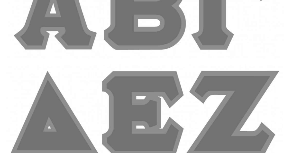 Printable Greek Letter Stencils For Shirts Printable Word Searches