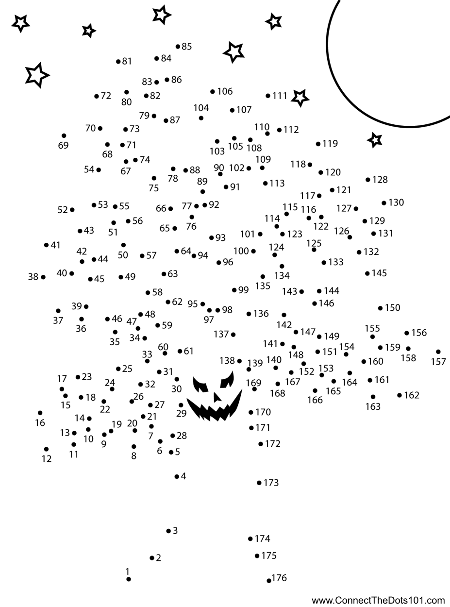 Printable Halloween Dot To Dot