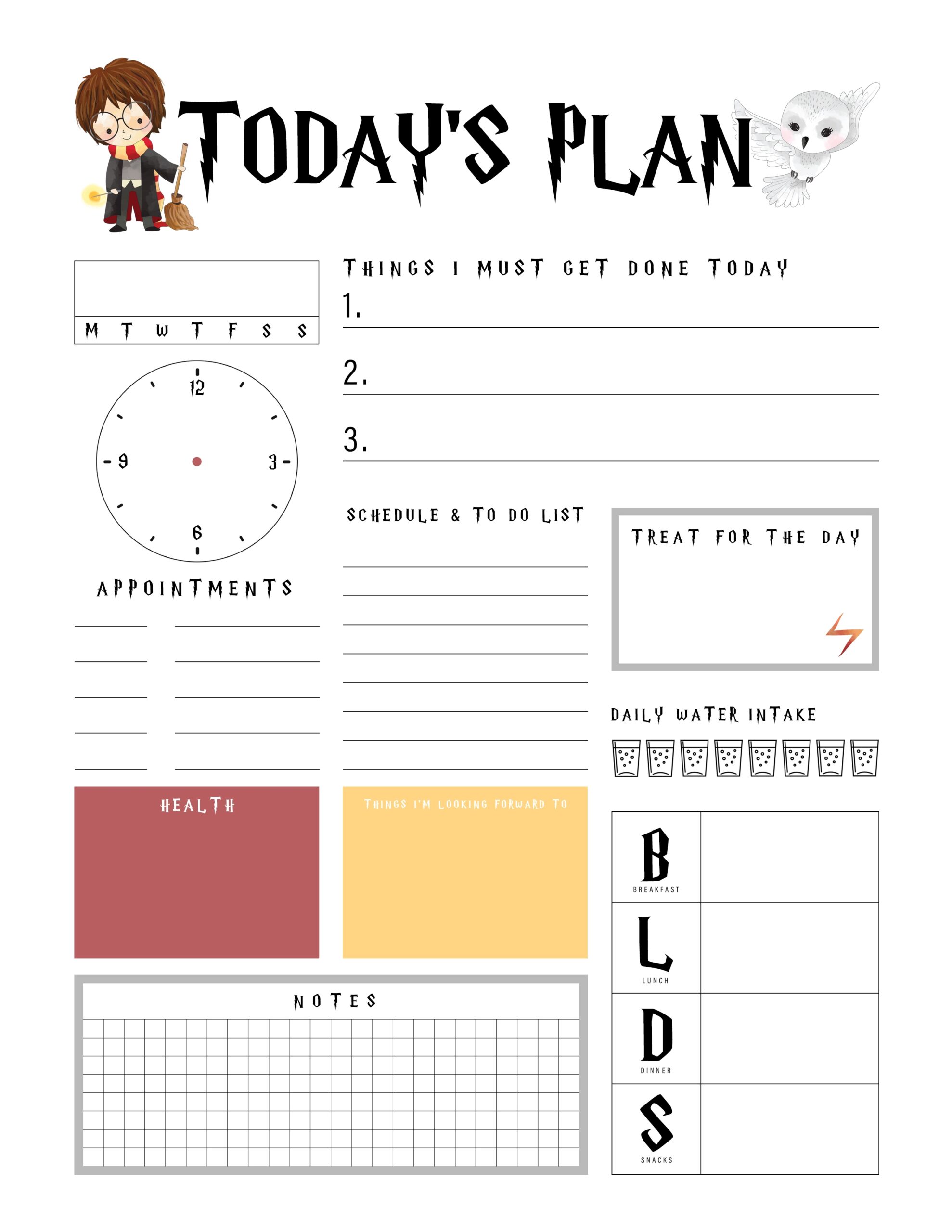 Printable Harry Potter Activities