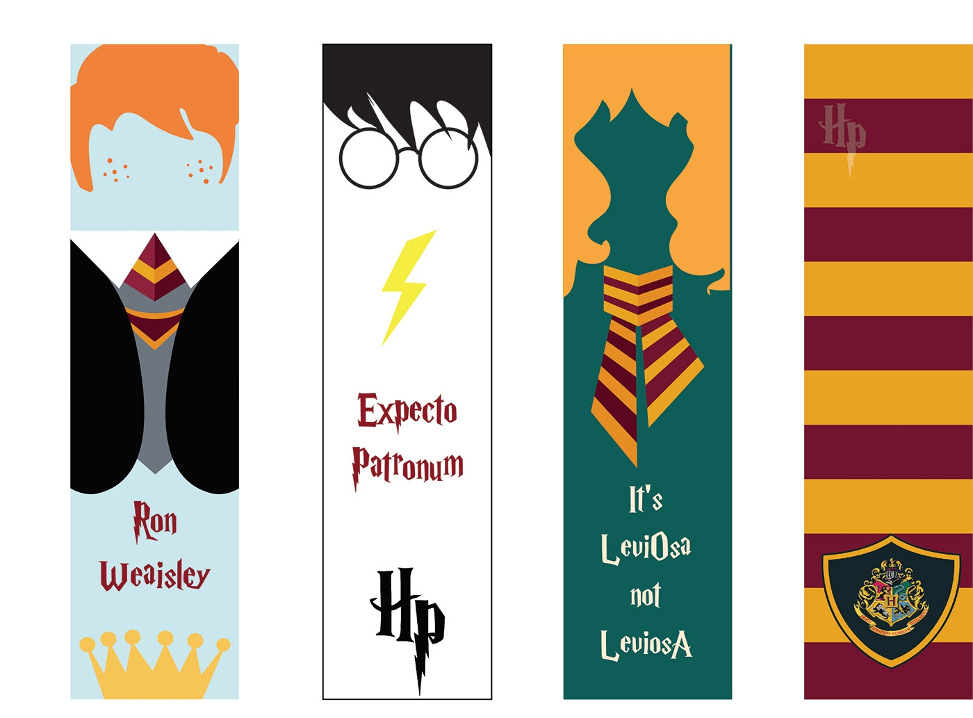 Printable Harry Potter Bookmarks To Color