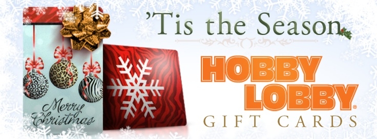 Printable Hobby Lobby Gift Card