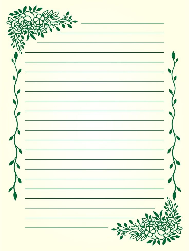 Printable Lined Stationery Paper Free Printable Stationery Paper 