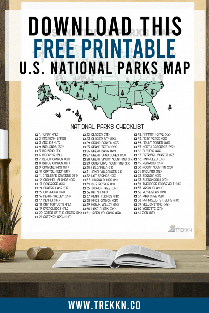Printable List Of National Parks Pdf Printable Templates Protal