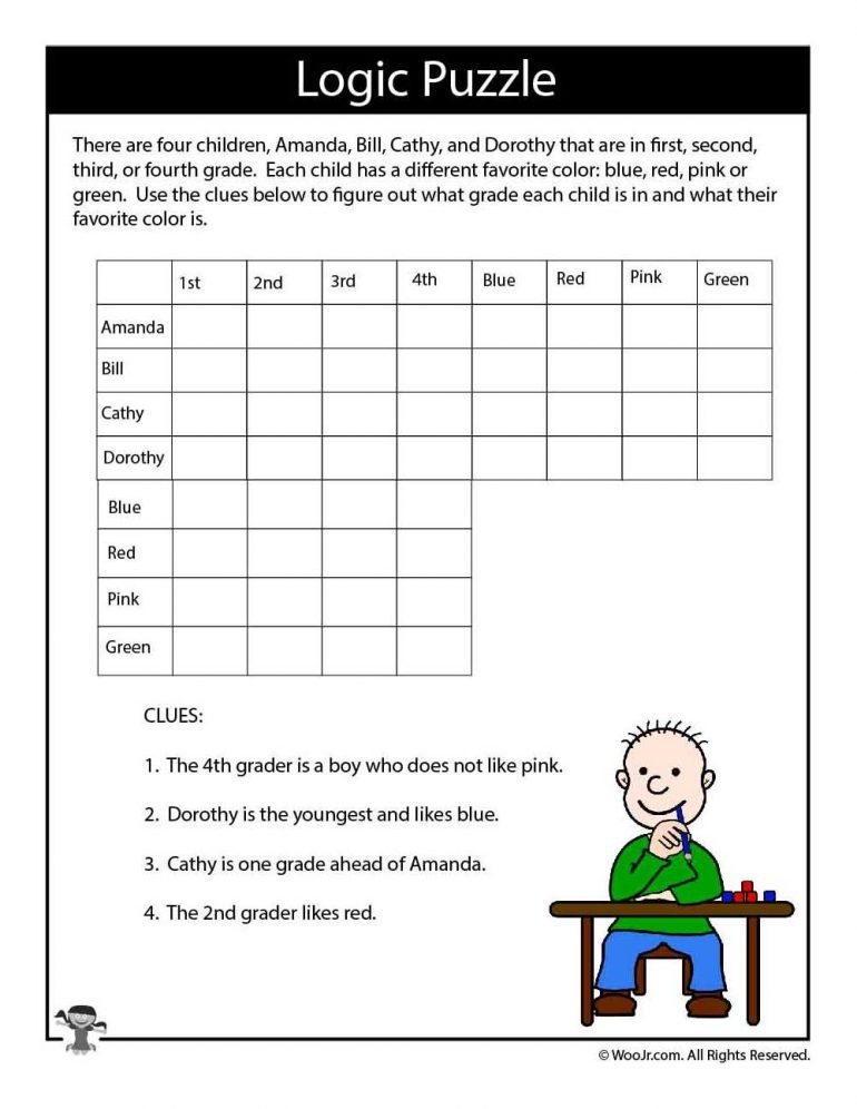 Printable Logic Puzzles For Kids Woo Jr Kids Activities Children 