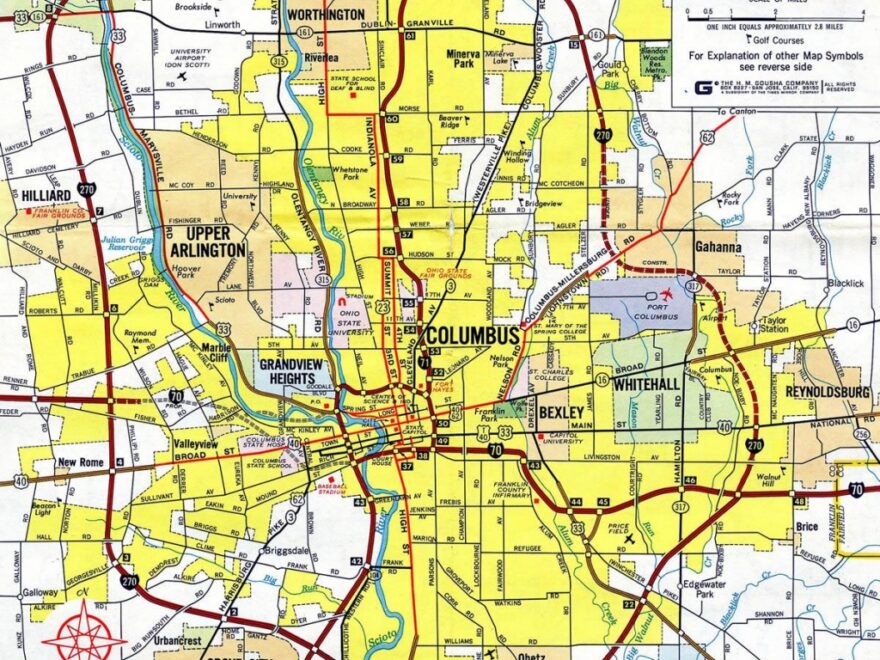 Printable Map Of Columbus Ohio Maps Of Ohio