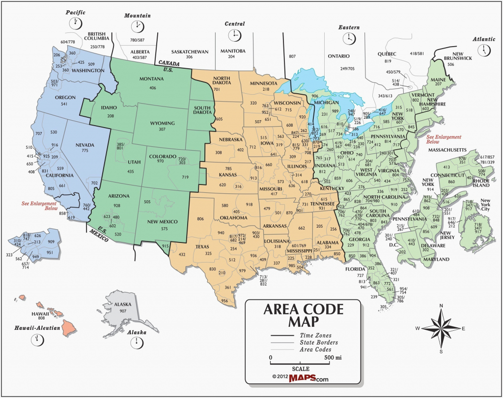 Printable Us Time Zone Map
