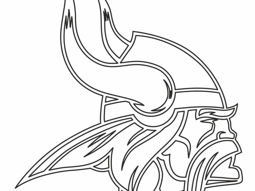 Printable Minnesota Vikings Coloring Pages Pdf Coloringfolder