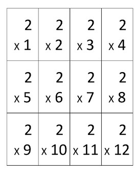 Printable Multiplication Table 20 Printable Multiplication Flash Cards 