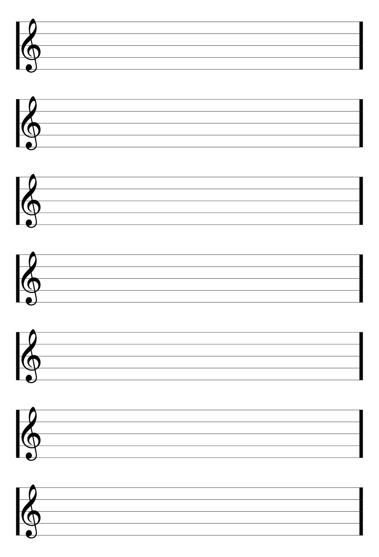 Printable Music Staff Paper Free Printable Word Searches
