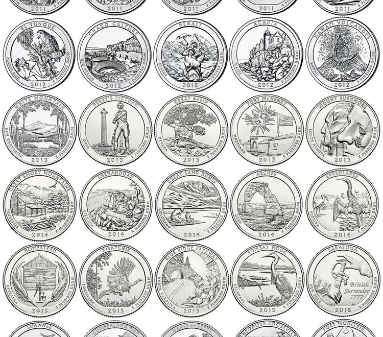 Printable National Park Quarters