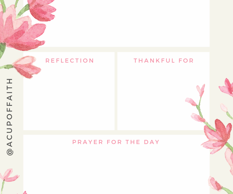 Printable Prayer Journal Template