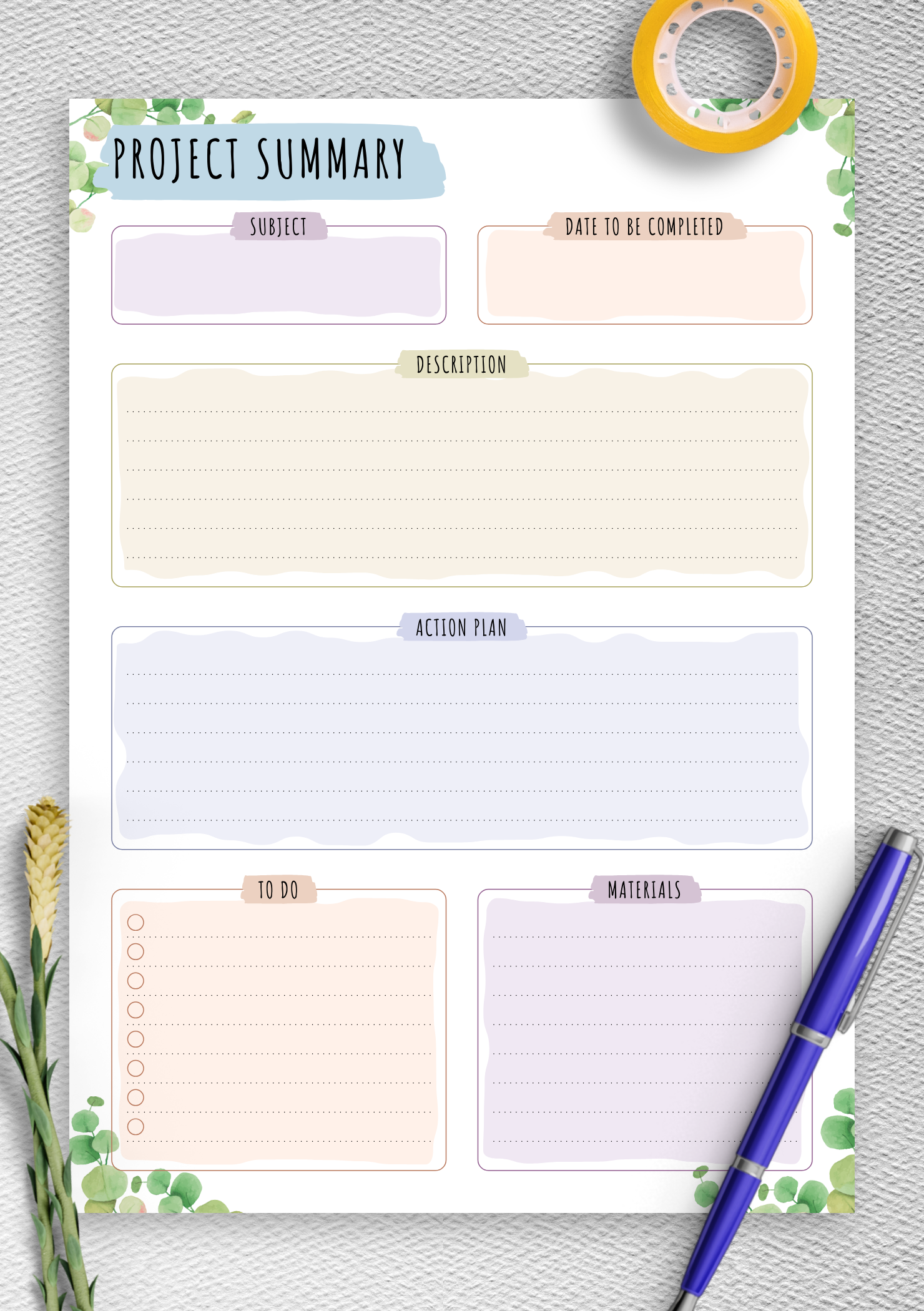 Printable Project Planner Template Time Management Si Vrogue co