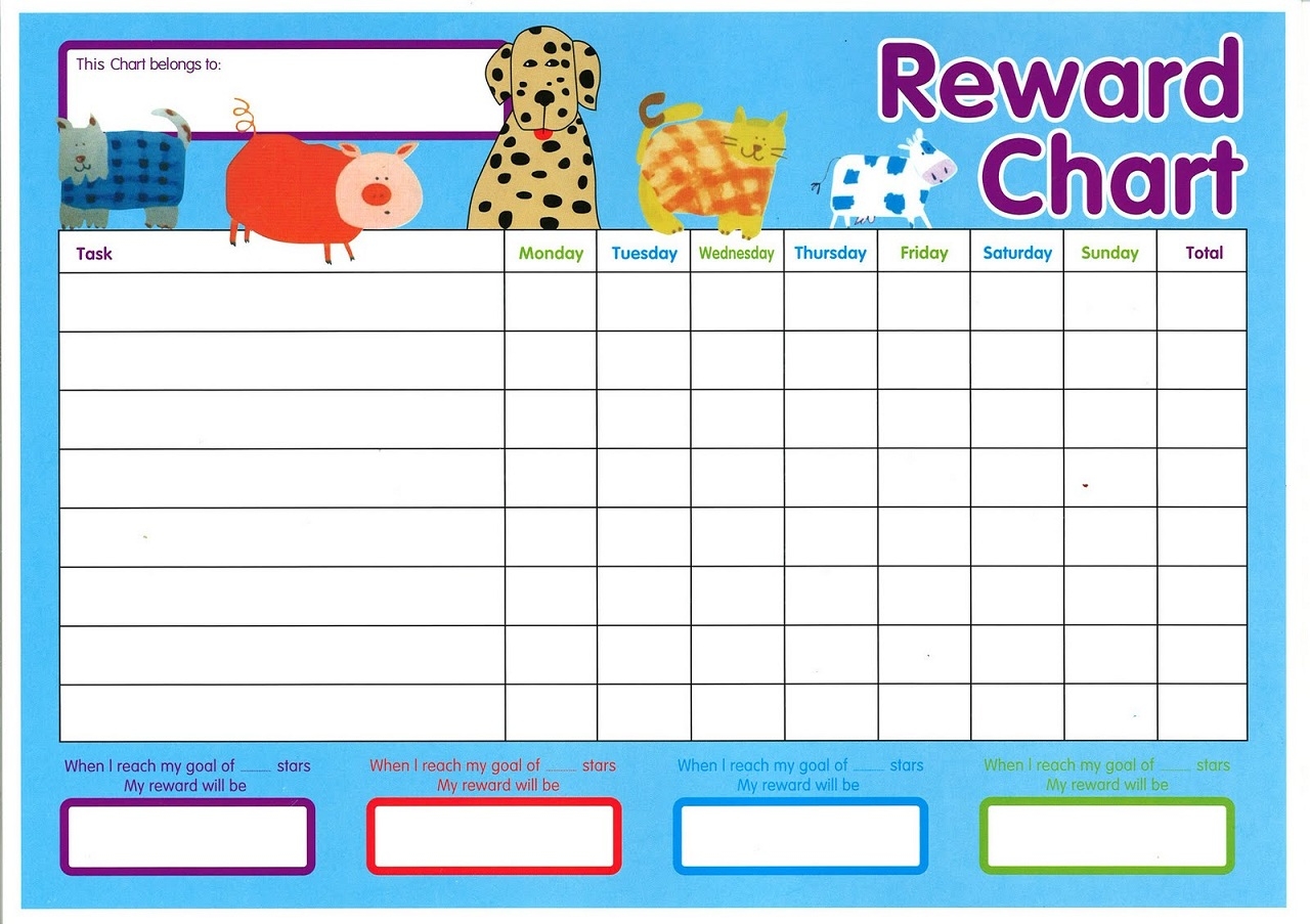 Free Printable Reward Chart Template