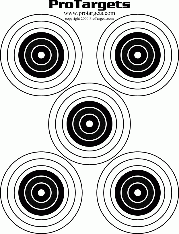 Printable Shooting Targets 8 5X11 Printable Word Searches