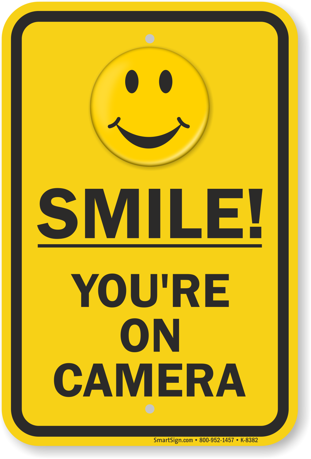 Printable Smile You Re On Camera Sign