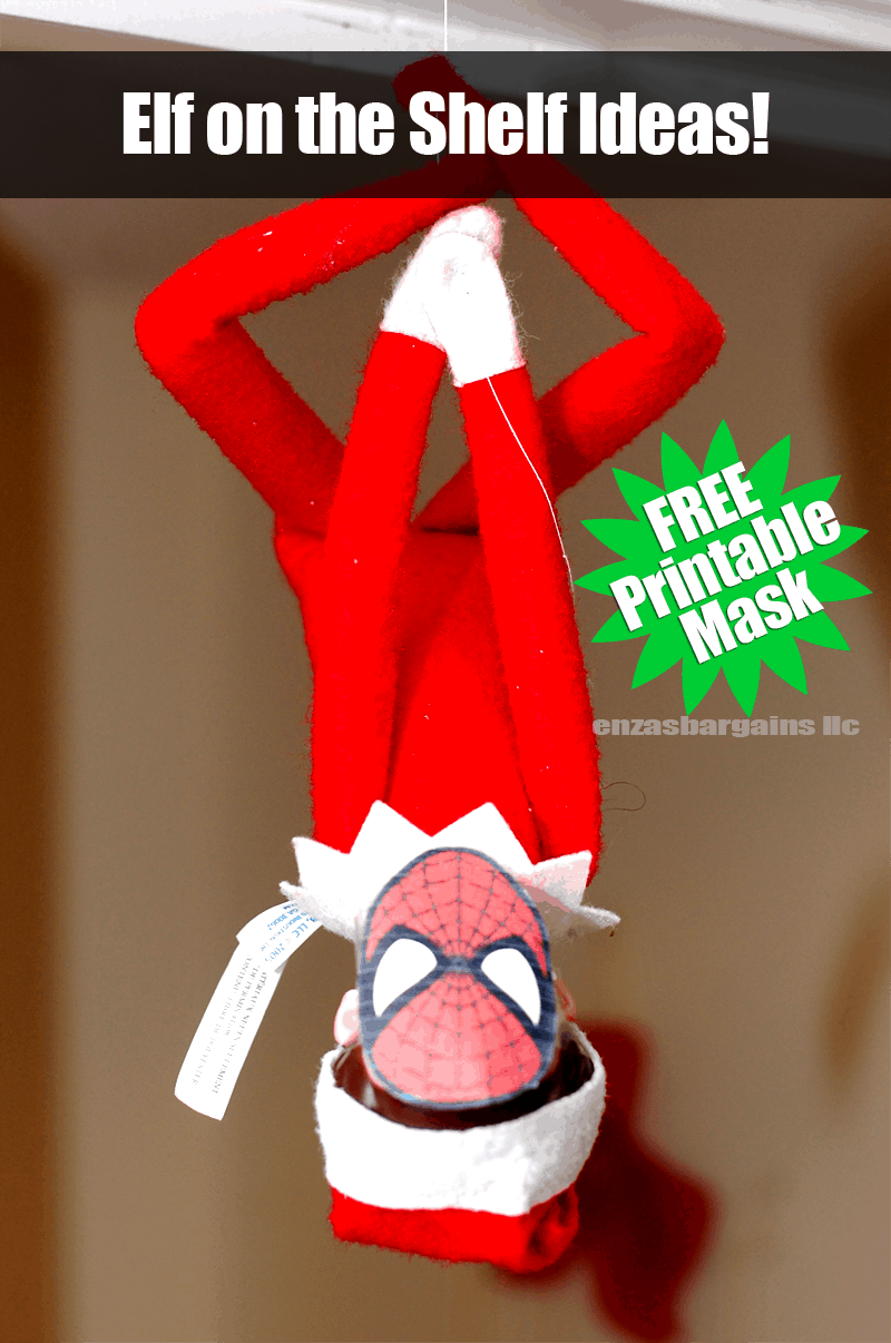 Elf On The Shelf Mask Printable