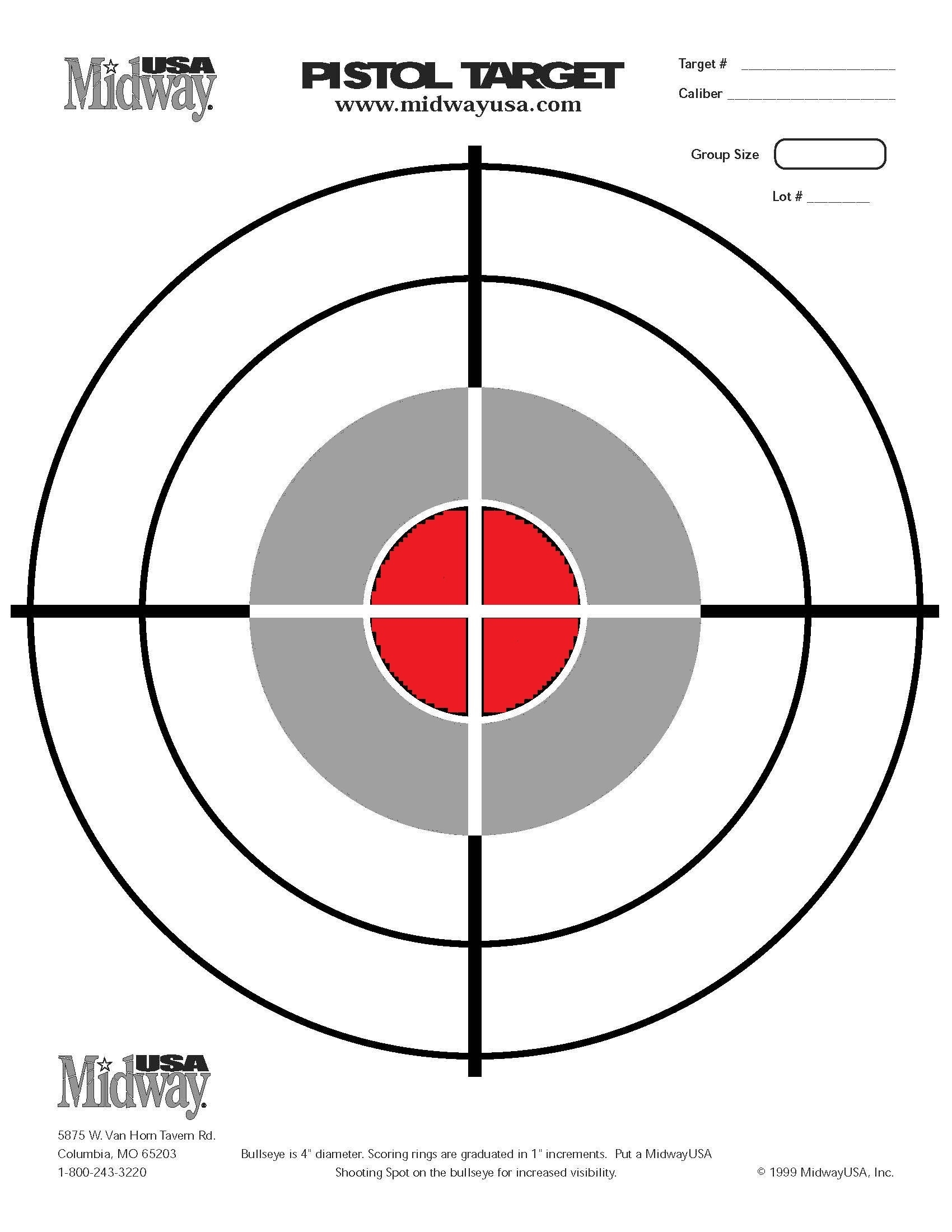 Printable Target For Shooting