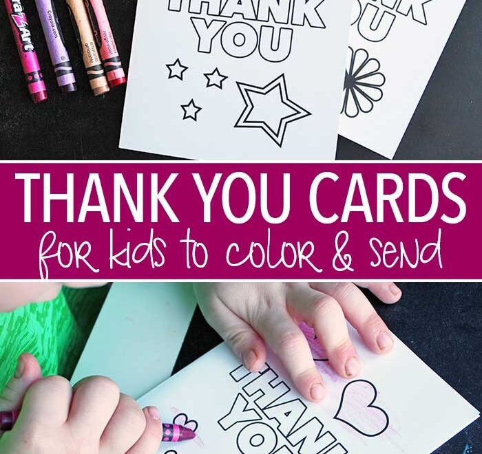 Printable Thank You Cards For Kids