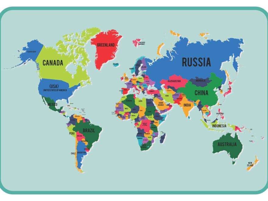 Printable World Map With Countries