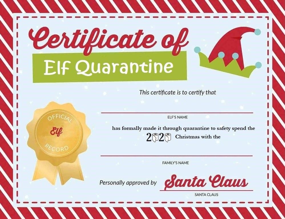 Quarantine Letter From Elf On The Shelf Free Printable Printable 