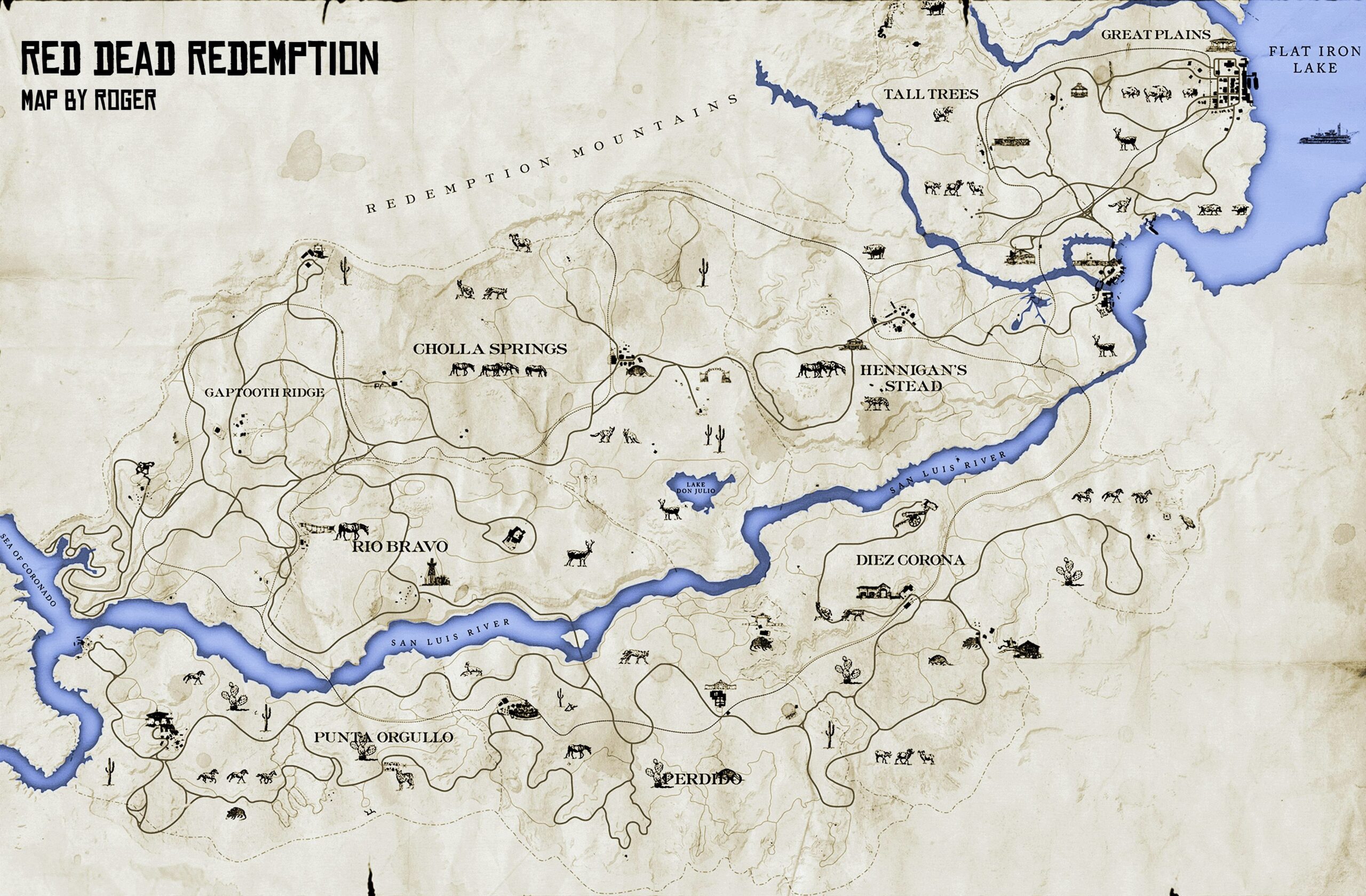 Red Dead Redemption 2 Map