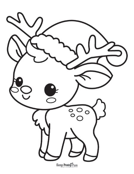 Reindeer Coloring Pages Printable