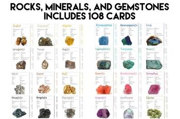 Printable Rock And Mineral Cards