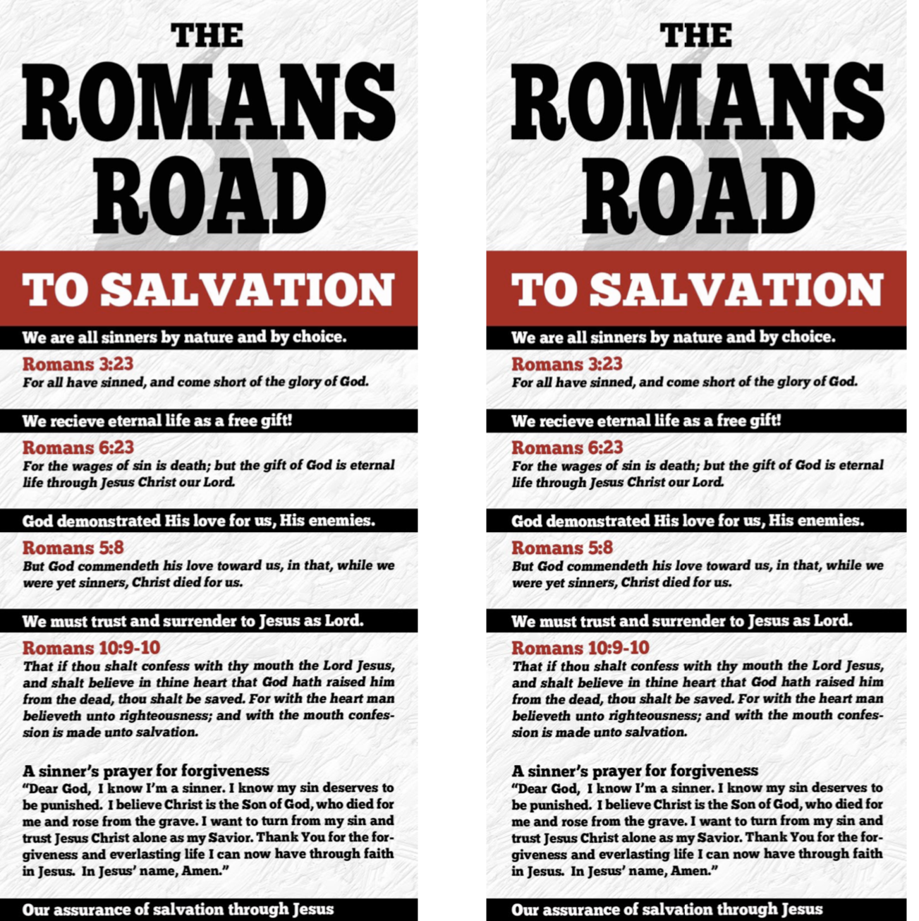 Roman Road To Salvation Teen Missions
