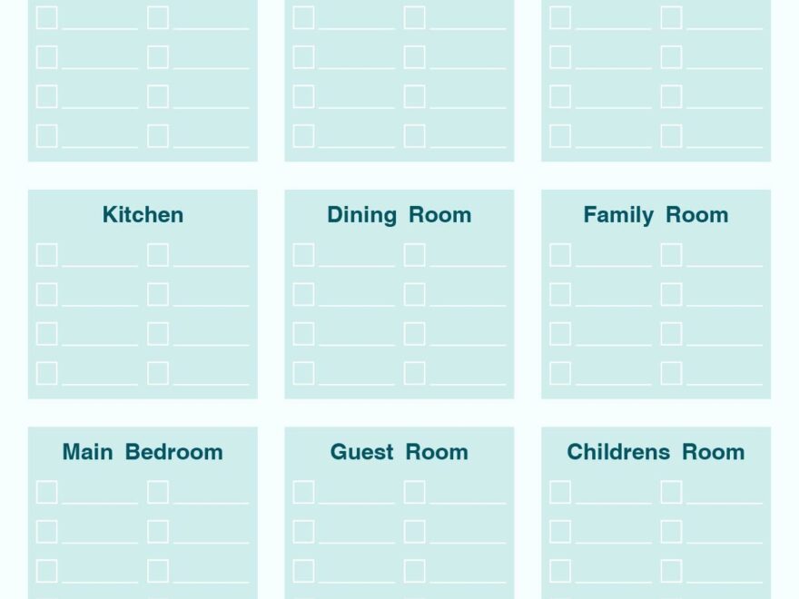 Room Cleaning Checklist 10 Free PDF Printables Printablee