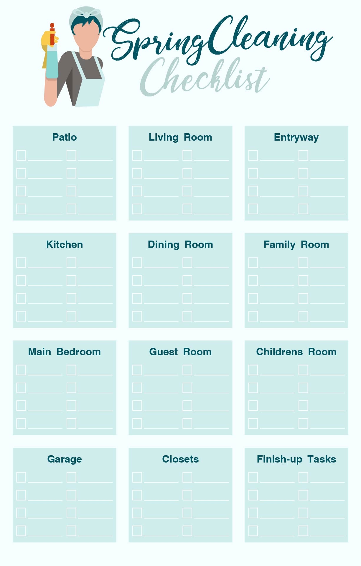 Room Cleaning Checklist 10 Free PDF Printables Printablee