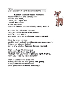 Rudolph Red Nosed Reindeer Lyrics