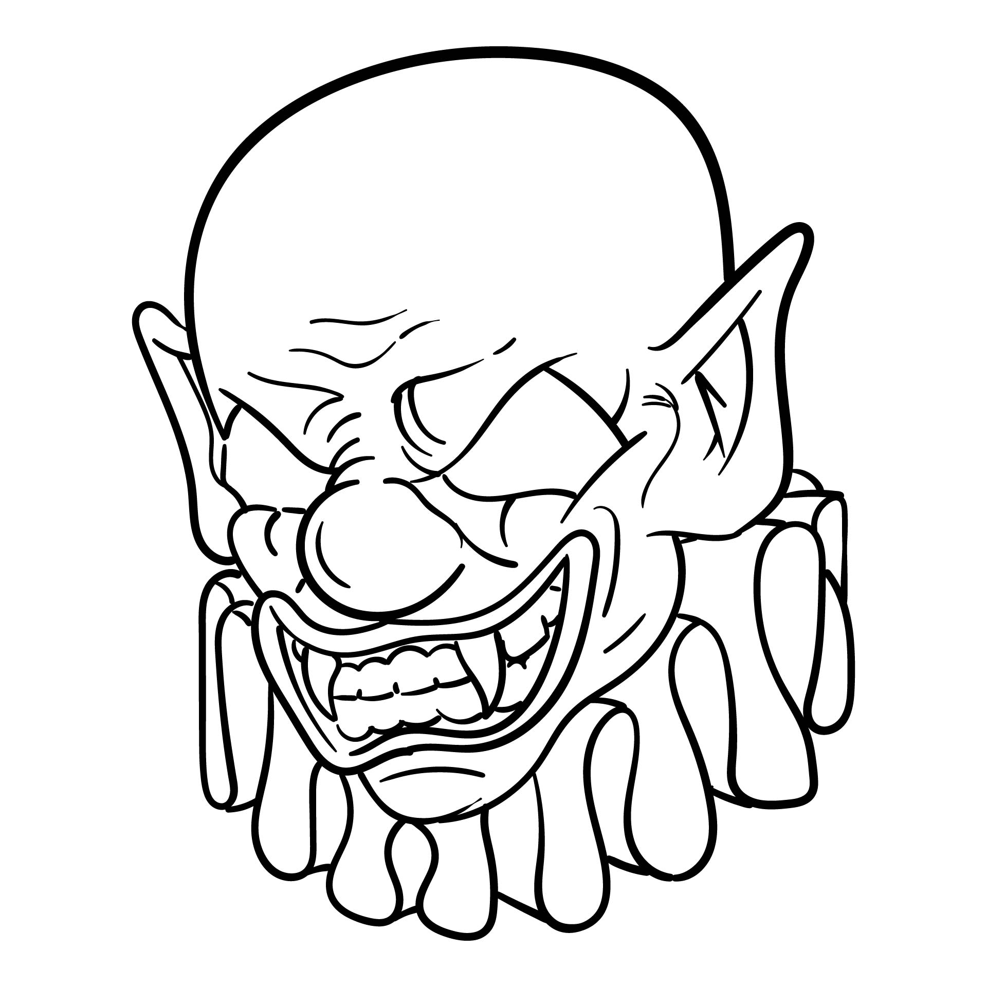 Scary Halloween Printable Coloring Pages