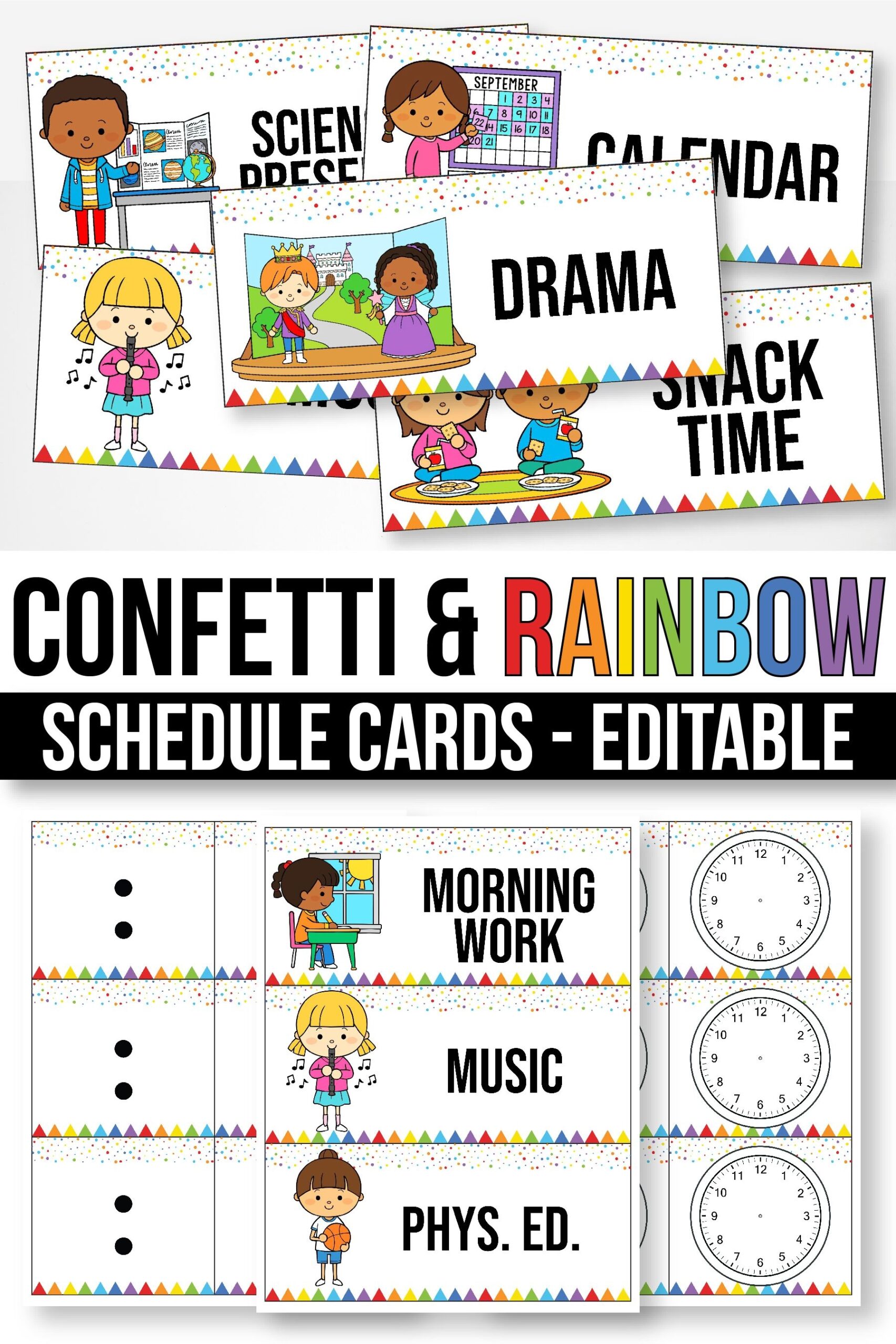 Schedule Cards Free Printable And These Visual Preschool Schedule Cards 