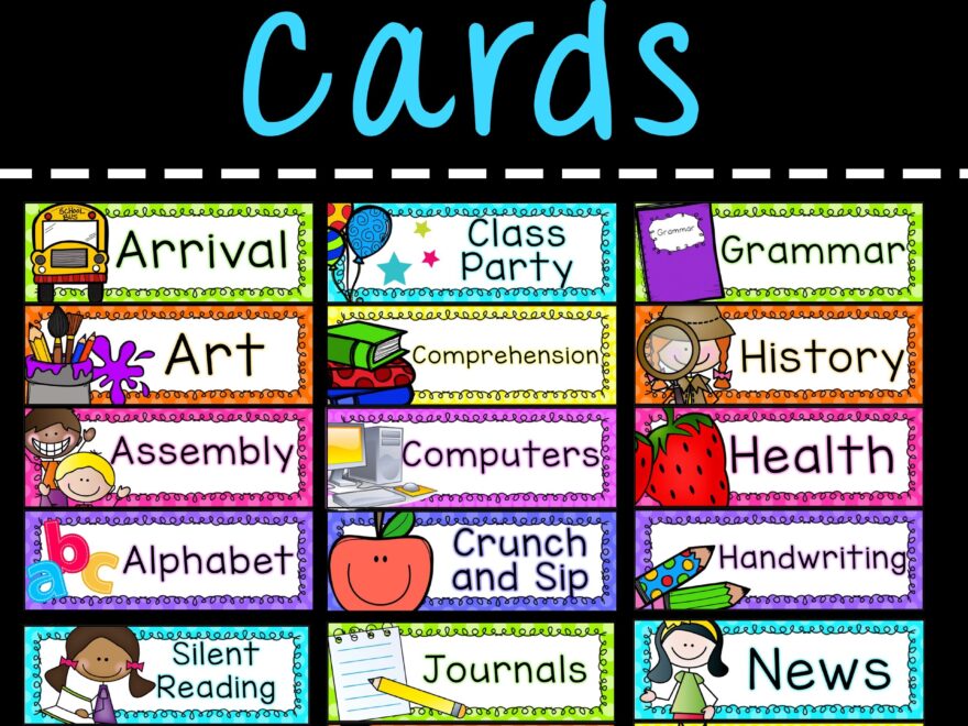 Schedule Cards Free Printable And These Visual Preschool Schedule Cards